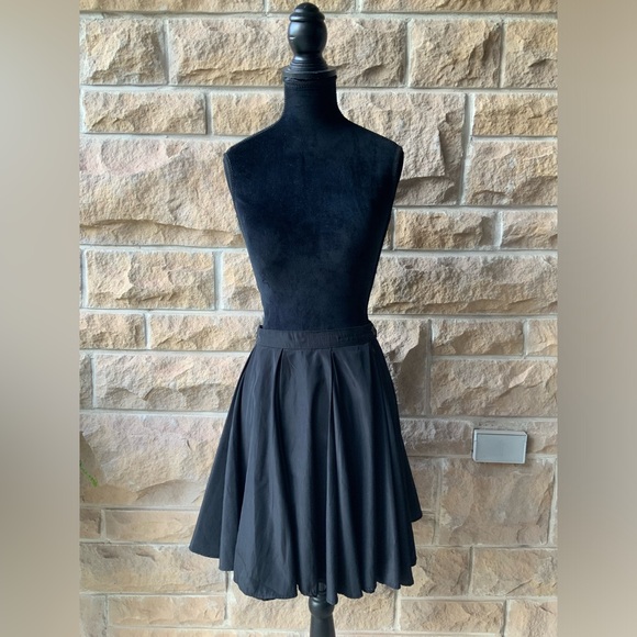 AMERICAN APPAREL Midi Flare Black High Waist Fully Lined Skirt Women’s SZ XS 24” - Picture 12 of 16